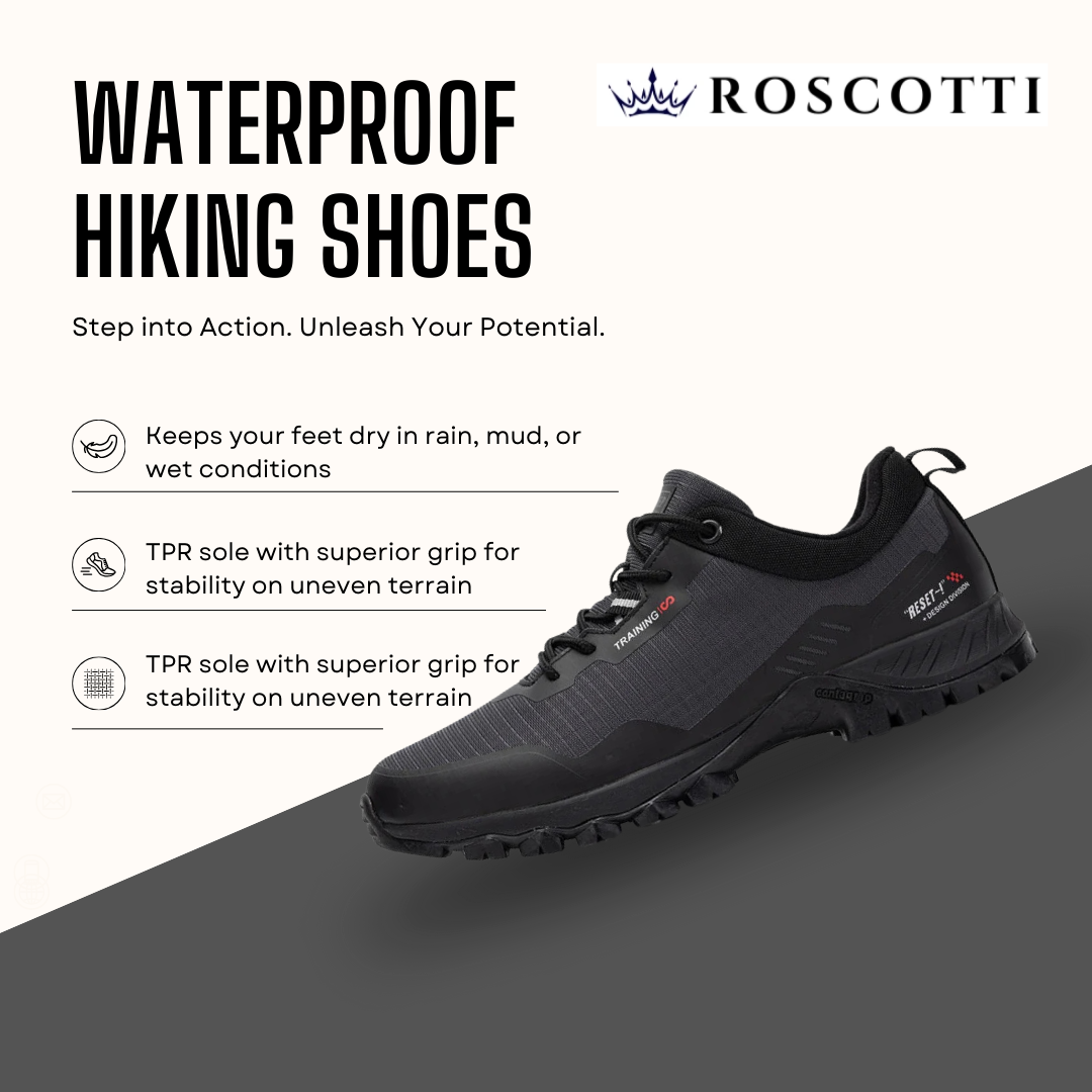 Waterproof Hiking & Travel Shoes – Anti-Skid, Wear-Resistant Outdoor Sneakers