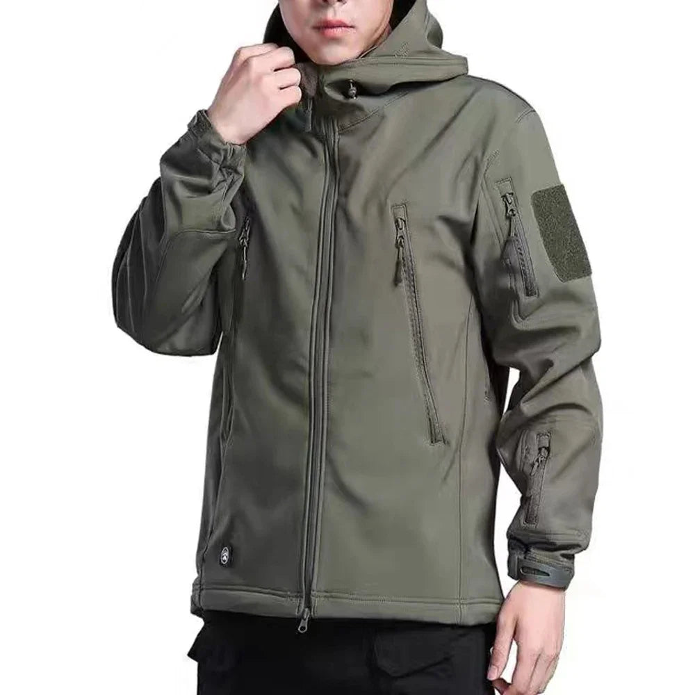 Men Jackets Pants SoftShell Hoodie Coats Tactical Waterproof For Camping & Hiking