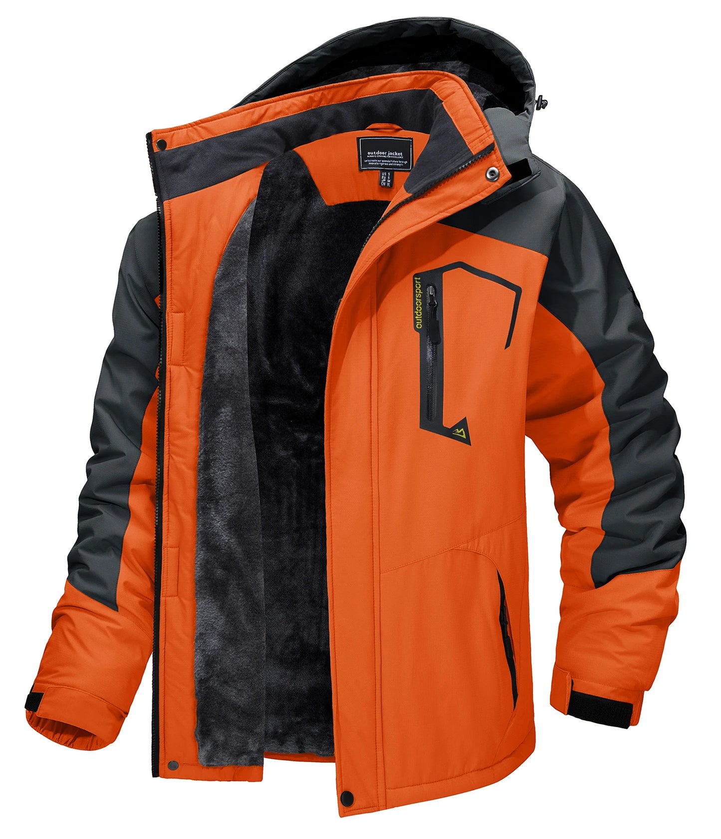 Mountain Jackets Mens Hiking Jackets Outdoor Removable Hooded